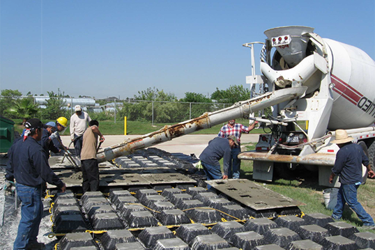 Mat pouring